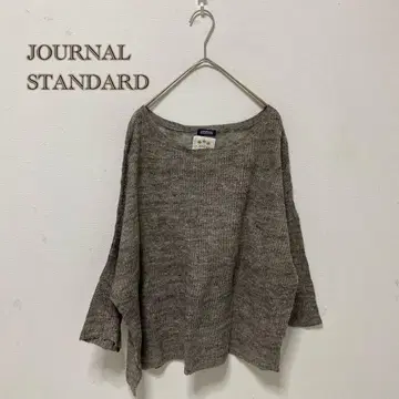 JOURNAL STANDARD ] 린넨 100% 돌먼 슬리브 니트소