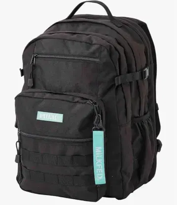 밀크페도 액티브 더블 포켓 몰 백팩 라이트 그린