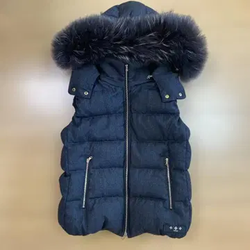 새상품급! 퍼 달린 그레이 숏 다운 자켓