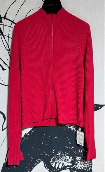 ETRE 에트레 도쿄 프론트 지퍼 리브 니트 풀오버 새상품