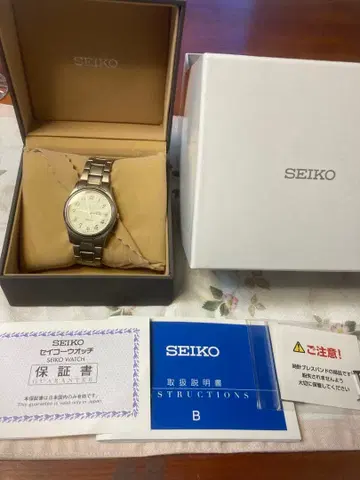 sack015 SEIKO 쿼츠 손목시계 박스 포함
