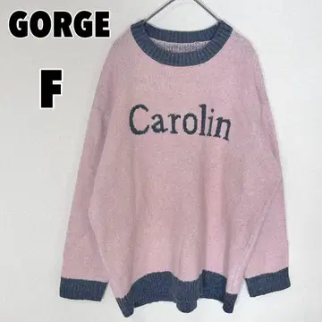 GORGE 조지 (F) 로고 자카드 니트 풀오버 상의
