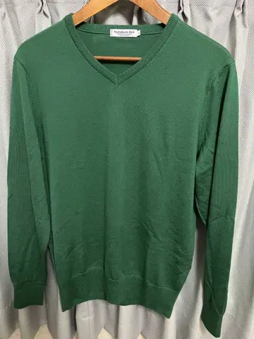 가마쿠라 셔츠 그린 V넥 니트 L 사이즈