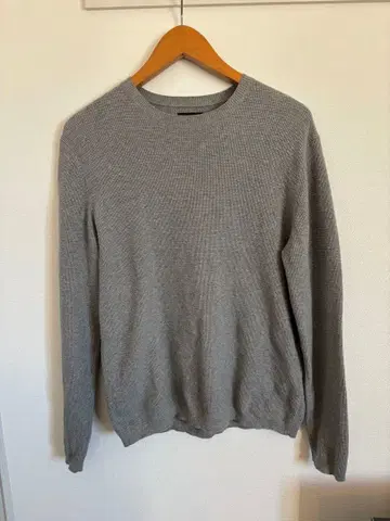 BEAMS 그레이 크루넥 스웨터 M