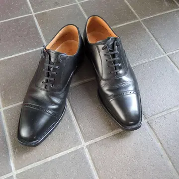 REGAL 블랙 가죽 비즈니스 슈즈 25cm