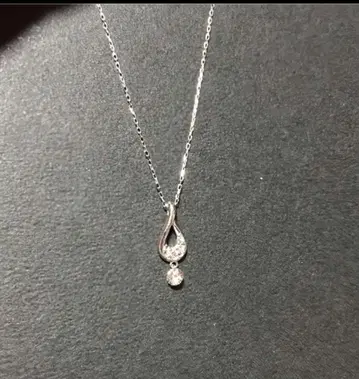 k10 다이아 목걸이 물방울 모양 0.11