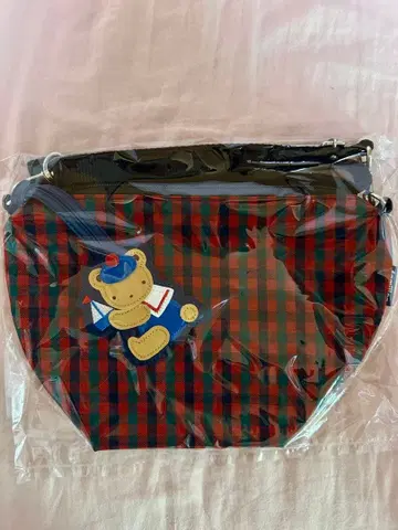 택 포함 새상품 파미리아 familiar 보트형 미니백 블루 빨간색