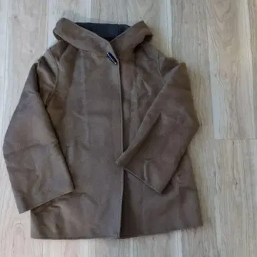 23구 후드 부착 브라운 코트 38