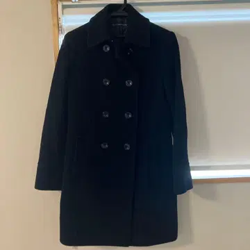 Green Label Relaxing 블랙 롱 코트