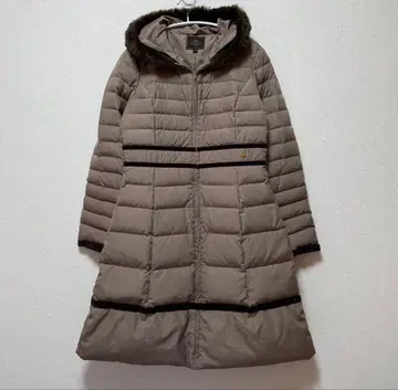 새상품급 TOCCA 토카 다운 코트 롱다운 A라인 브라운 4