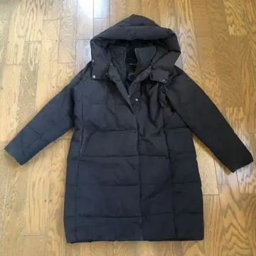 FRENCH CONNECTION 후드 부착 롱 다운 자켓 영국