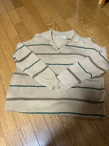 pinue 보더 니트 원피스