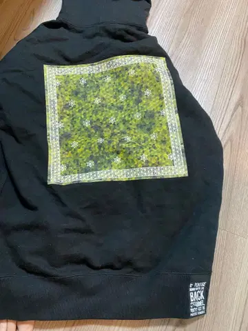 백 채널 레이드백 패브릭 더블 지퍼 후드티