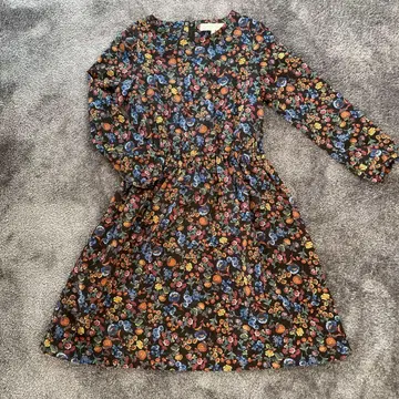 BEAUTY&YOUTH 앤티크풍 꽃무늬 긴팔 원피스 S 무릎 기장