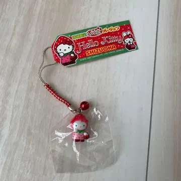 헬로키티 시즈오카 한정 딸기 버전 끈 스트랩 지역 한정 키티