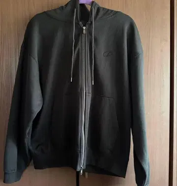 CLEL 헤비 웨이트 로고 자수 풀 집업 후드티