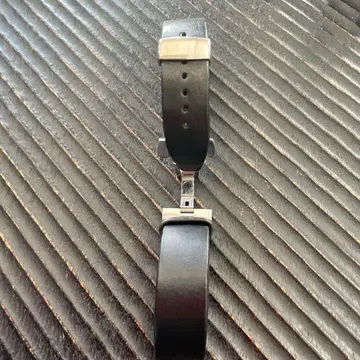 시계용 블랙 가죽 버클 벨트