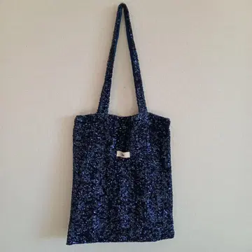 Uhr 스팽글 토트백 네이비