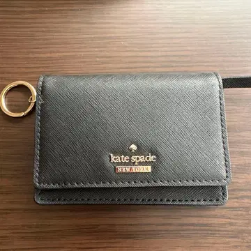 kate spade 블랙 패스 케이스 교통카드 지갑