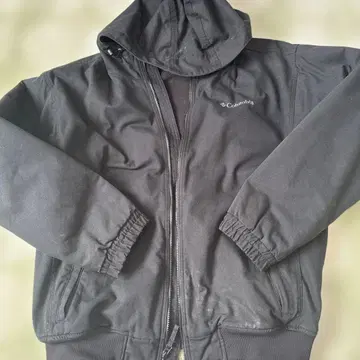 컬럼비아 블랙 후드 부착 자켓