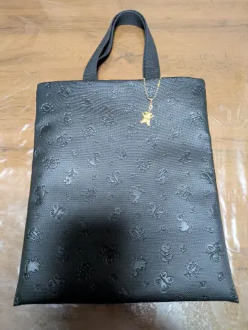 FEILER 엠보싱 가공 토트백 블랙