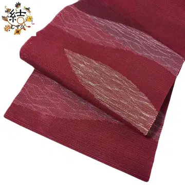 MO-3057 여름 오비 나고야 오비 명주 추상 무늬 축제 홍색