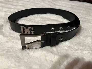 D&G 블랙 가죽 벨트