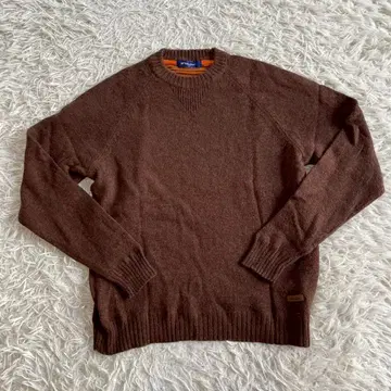 GOLDEN BEAR (골든베어) 모 100% 긴팔 니트 스웨터