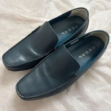 [새상품급] REGAL 리갈 드라이빙 슈즈 25.5cm 블루 가죽 신발