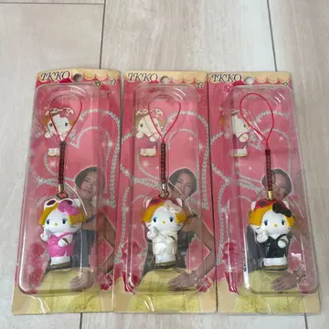 헬로키티 IKKO 키티 3개 세트 네즈케 스트랩