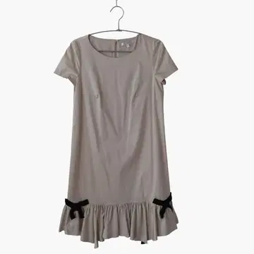 PAULE KA 베이지 프릴 원피스 36