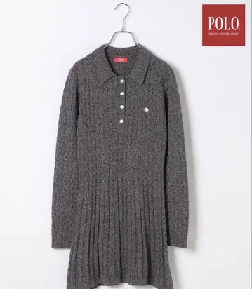 Heather POLO 그레이 니트 원피스
