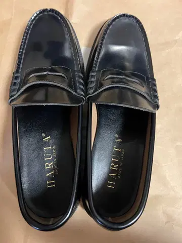 HARUTA 블랙 로퍼 일본제