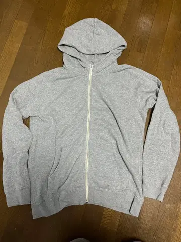 10YC 그레이 집업 후드티