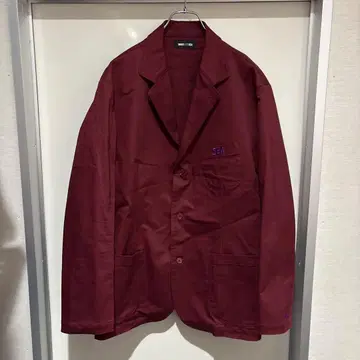 WIND AND SEA 버건디 테일러드 자켓 XL