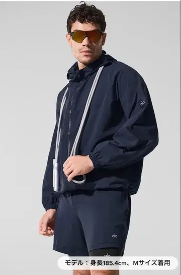 alo 밴티지 나일론 트랙 자켓 M Navy