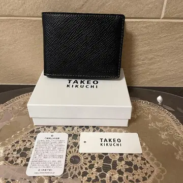 [새상품] TKEO KIKUCHI 접이식 지갑 블랙 11,000엔