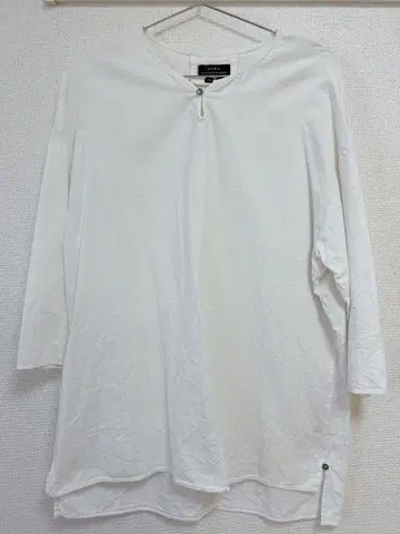 ZARA 7부 소매 티셔츠 화이트