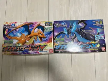 포켓플라 메가 리자몽 X Y 세트 포켓몬 빨간색 반다이 프라모델