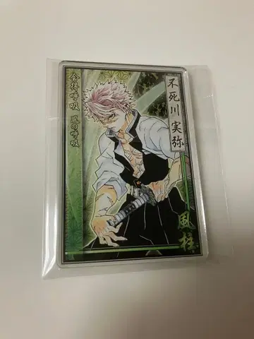 귀멸의 칼날 스탯 카드 컬렉션 시나즈가와 사네미