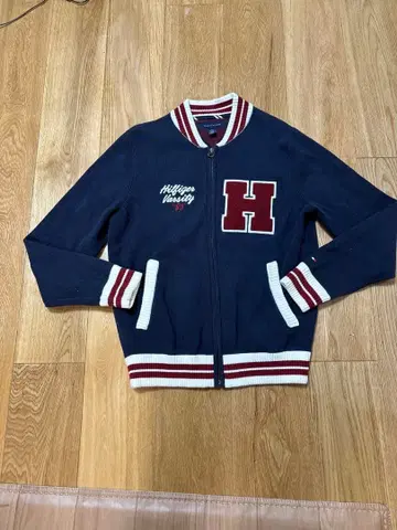 타미힐피거 네이비 가디건