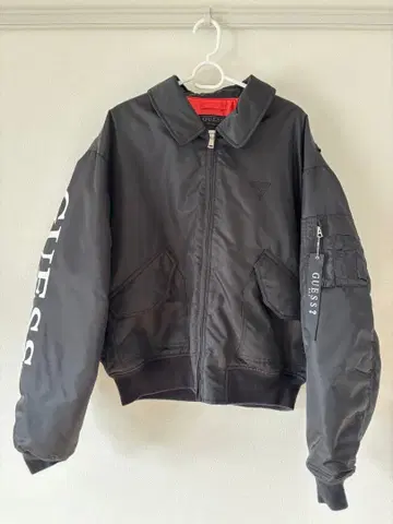 GUESS MA-1 자켓 블랙