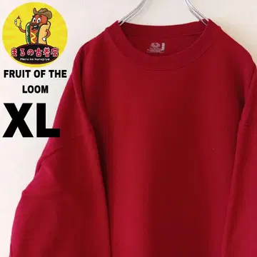 USA 구제 의류 FRUIT OF THE LOOM 맨투맨 XL 레드
