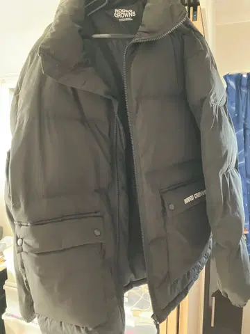 로데오 크라운 다운 자켓 블랙