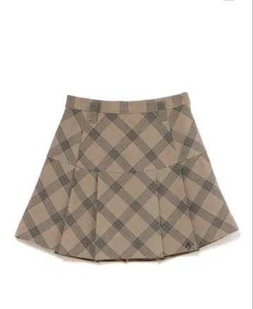 당일 발송 S Coco check mini pleats skirt 베이지