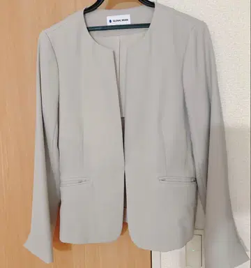 노카라 자켓 L 그레이지 베이지