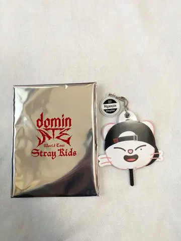 [ Stray Kids ] 현진 미니 부채 키링 트레이딩 카드 포함