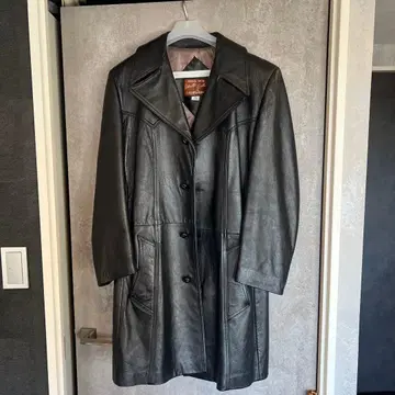 G.Rais 캐바레 가죽 롱 자켓 블랙