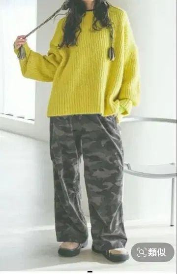 니코앤드 프린트 코듀로이 팬츠 카모플라주 패턴