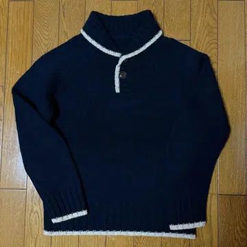 [새상품급] 네이비 하이넥 니트 스웨터 심플리시떼